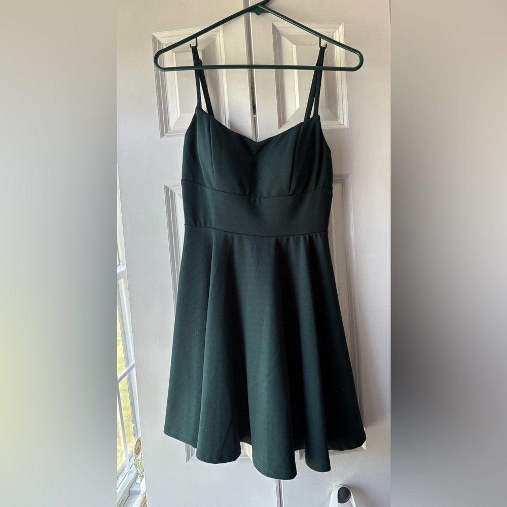 Dark Green Dress